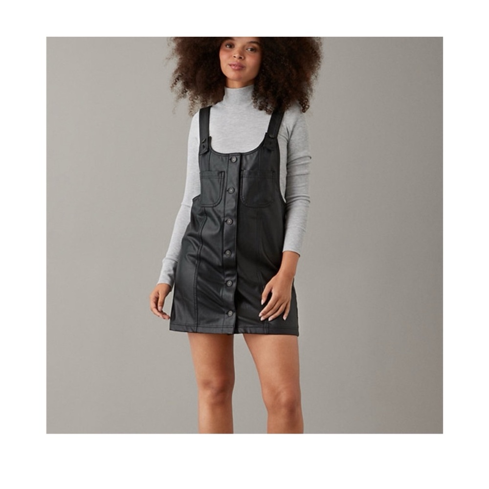 American Eagle Black Leather Dress